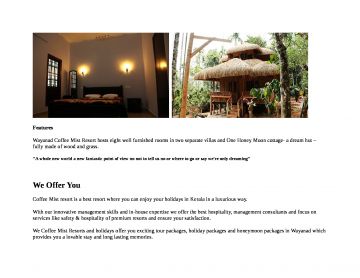 Magical 3 Days 2 Nights Wayanad Kerala India Water Activities Vacation Package