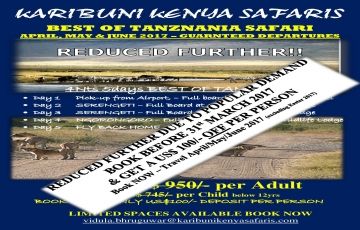 Beautiful 5 Days 4 Nights Ngorongoro Nature Vacation Package