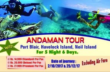 Magical 6 Days 5 Nights Ross Island Honeymoon Tour Package