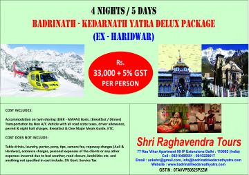 Best 5 Days Haridwar- Rudra Prayag - Guptakasi - Kedarnath - Five Prayag - Badrinath Trip Package