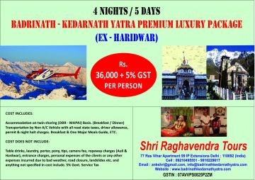 5 Days 4 Nights Haridwar to Badrinath Tour Package
