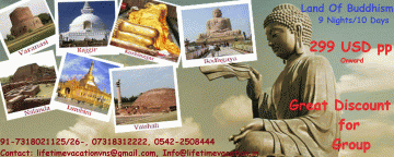 10 Days 9 Nights Bodhgaya, Varanasi, Gaya with Nalanda Romance Vacation Package