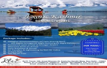 Beautiful Mughal Gardens Tour Package for 6 Days 5 Nights