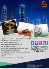 Beautiful 5 Days 4 Nights Dubai Beach Vacation Package