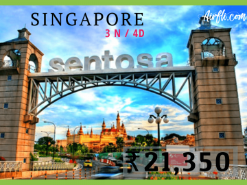 Pleasurable 4 Days 3 Nights Singapore Holiday Package by AIRFLICOM