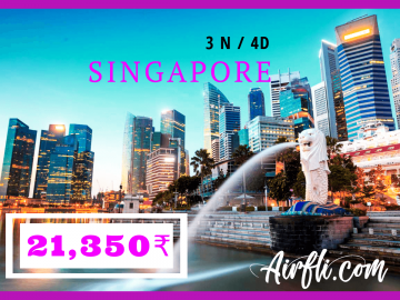 Pleasurable 4 Days 3 Nights Singapore Holiday Package by AIRFLICOM