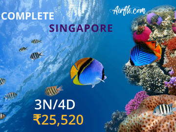 Pleasurable 3 Nights 4 Days Singapore Trip Package by AIRFLICOM