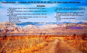 Bishkek Tour Package for 6 Days from New Delhi