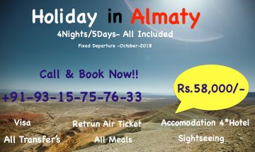 5 Days 4 Nights Delhi to Almaty Romance Trip Package