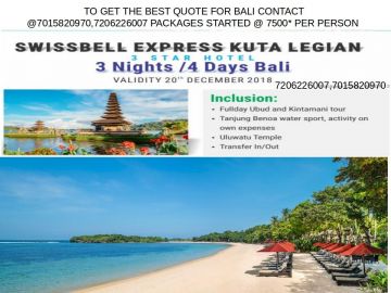 Family Getaway 4 Days India to Bali Spa and Wellness Vacation Package