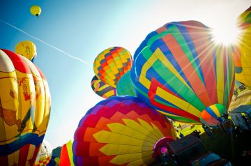 IN A HOT AIR BALLOON OVER RANTHAMBORE NATIONAL PARK