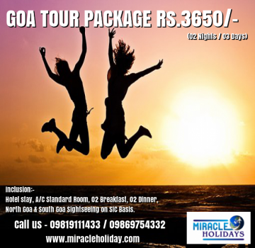 Goa Tour Package for 03 Days