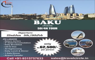 Baku Offbeat Tour Package for 5 Days from Delhi