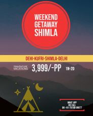 2 Days 1 Night Delhi to Shimla Hill Stations Tour Package