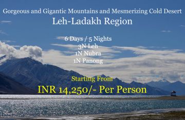 7 Days 6 Nights Pangong Monument Tour Package