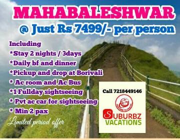 Heart-warming 3 Days Mahabaleshwar Nature Trip Package