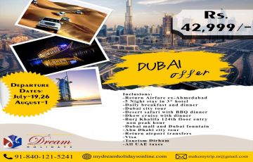 Heart-warming 6 Days Ahmedabad to Dubai Holiday Package