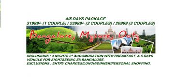 BANGALORE - MYSORE - OOTY PACKAGE