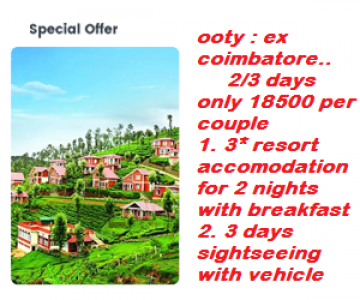 Amazing 3 Days Coimbatore with Ooty Tour Package