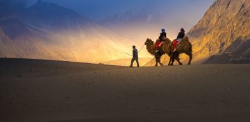 Family Getaway 5 Days 4 Nights Nubra Valley To Pangong via Shayok Tour Package