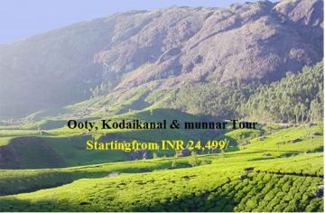 Ooty, Kodaikanal with Munnar Tour Package for 7 Days