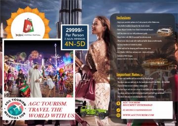 Family Getaway Dubai Tour Package for 5 Days 4 Nights by Agc tourism