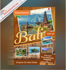 Beautiful 5 Days Bali Tour Package by ADMIRE D WORLD
