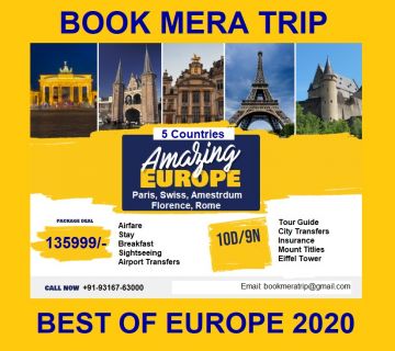 10 Days Paris, Zurich with Florence Trip Package