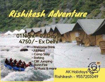 Heart-warming Rishikesh Nature Tour Package for 2 Days from Delhi