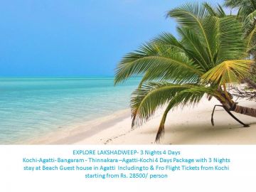 Beautiful Lakshadweep Tour Package for 4 Days 3 Nights