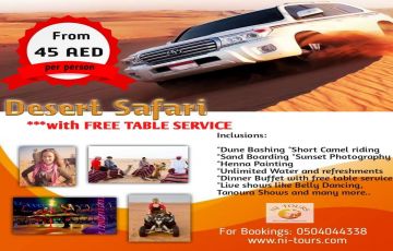 Best 5 Days 4 Nights dubai - arrival Tour Package