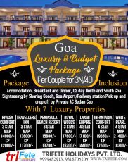 Pleasurable 4 Days 3 Nights Goa Vacation Package by TriFete Holidays Pvt Ltd