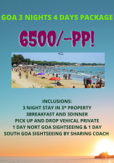Beautiful 4 Days 3 Nights goa Water Activities Vacation Package