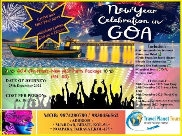 5 Days 4 Nights north goa Tour Package