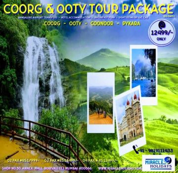 Ooty Honeymoon Tour Package for 03 Days