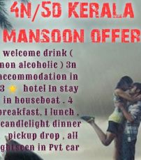 Kerala honeymoon package 4night 5 days