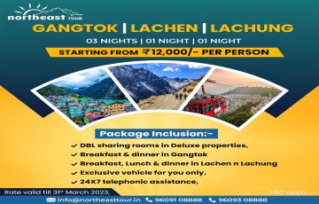 7 Days 6 Nights Sikkim-Pelling-Darjeeling & Gangtok Trip Package by Northeast Tour