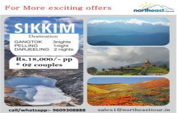 8 Days 7 Nights Sikkim -Darjeeling-Gangtok Friends Trip Package by Northeast Tour