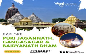 Puri Jagannath Dham, Kolkata Gangasagar, Baidyanath Dham Tour