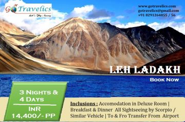 Best 4 Days 3 Nights ladakh Honeymoon Trip Package