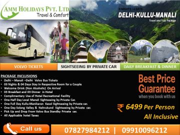 Beautiful 4 Days 3 Nights Kullu with Manali Hill Stations Holiday Package