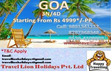 Pleasurable 2 Days 1 Night Goa Drive Tour Package