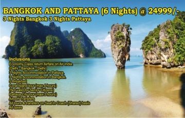 Pleasurable 7 Days 6 Nights Bangkok and Pattaya Holiday Package