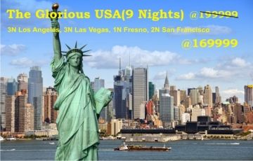 Best 10 Days 9 Nights San Francisco, Las Vegas, Los Angeles and Fresno Tour Package
