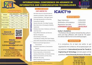International Conference On Advances In Informatics And Communication Technologies Icaict