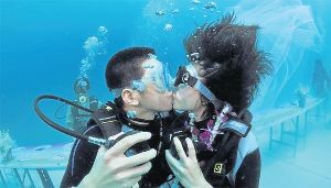 Trang Underwater Wedding Ceremony