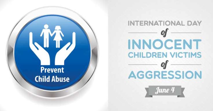 Image result for â¢ International Day of Innocent Children Victims of Aggression (June 4) ...