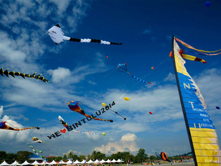 Borneo International Kites Festival 2024 in Malaysia, photos, Festival