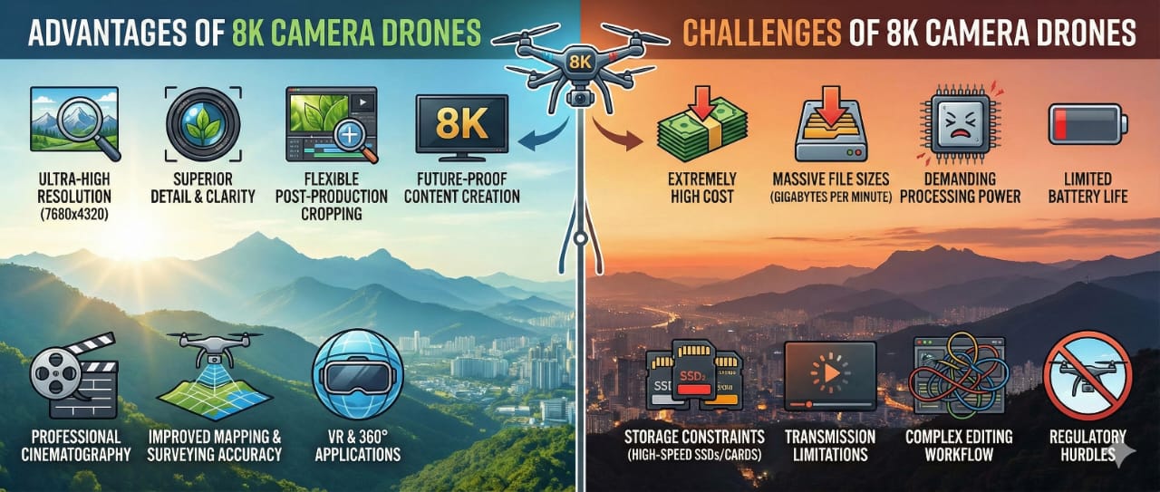 Advantages and Challenges of 8K Drone Cameras - image 1