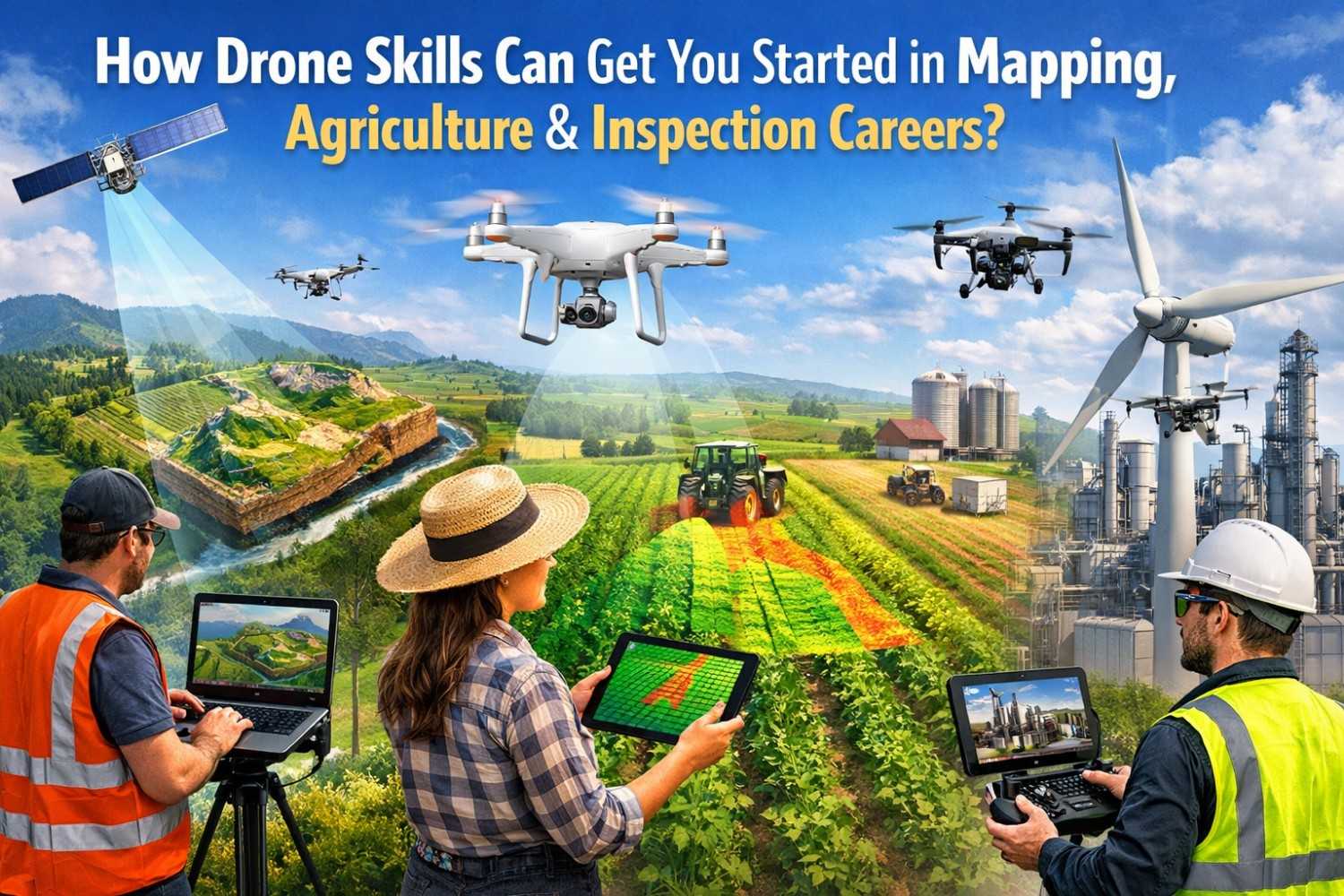 How Drone Skills Can Get You Started in Mapping, Agriculture & Inspection Careers?